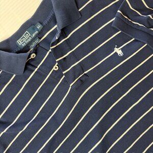 Polo Ralph Lauren Polo Shirt Men's XLNavy Blue White Striped Short Sleeve